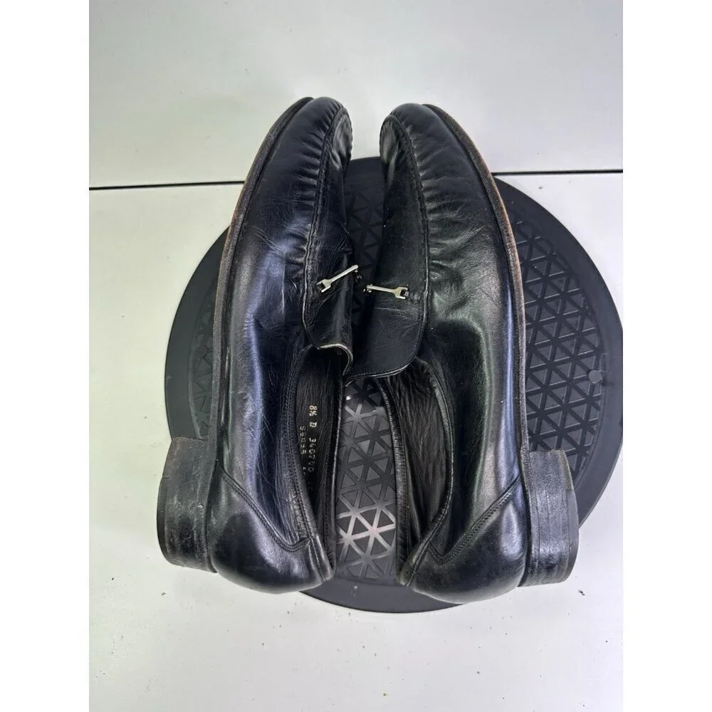 Florsheim Royal Imperial Mens 8.5 D Horsebit Loafers Dress Shoes Black Leather